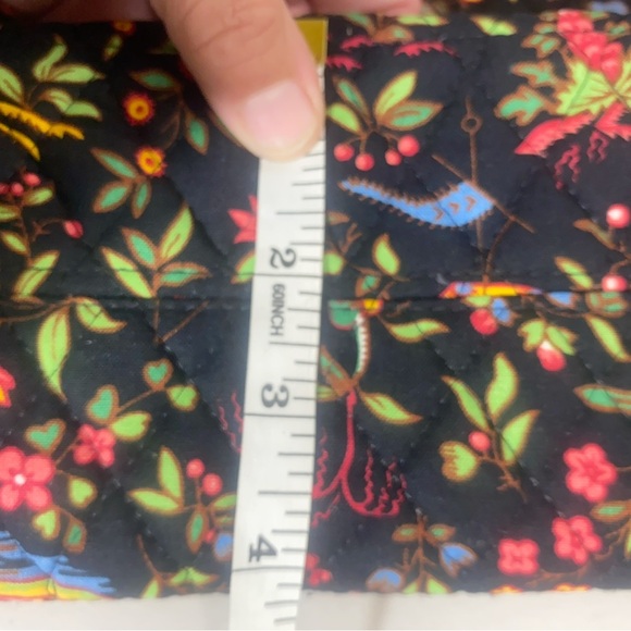 Vera Bradley Quilted Duffle Bag multi color Japanese print Travel Tote - Picture 4 of 11